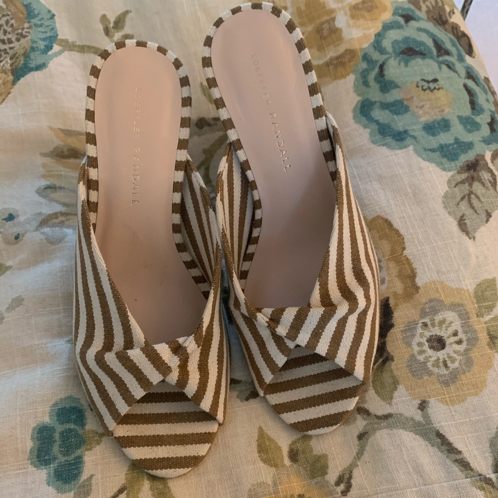 Loeffler Randall canvas sandals, 7 1/2